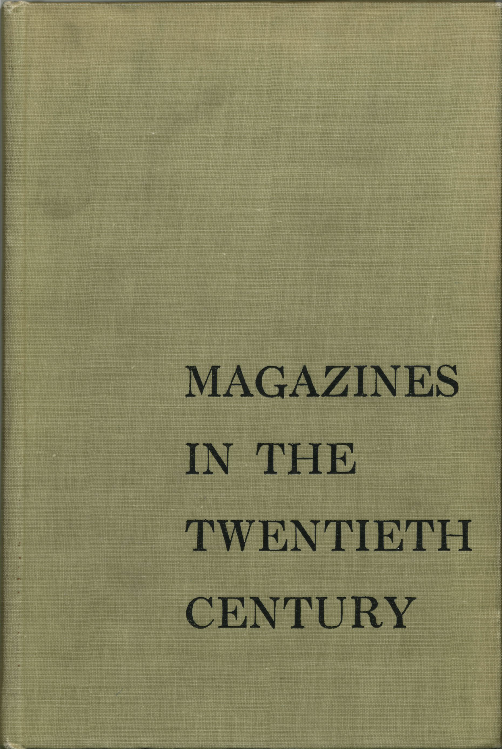<i>Magazines in the Twentieth Century</i> (PDF) cover image