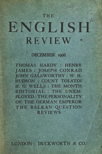 <i>Ford Madox Ford and the English Review</i> (PDF) cover image
